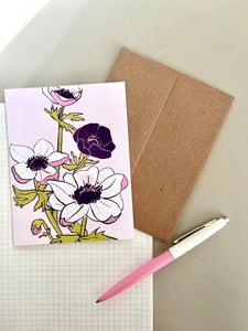 Anemone  Art Card