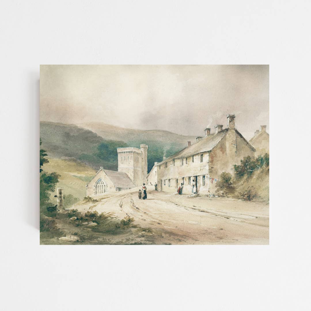 Town Vintage Art Print