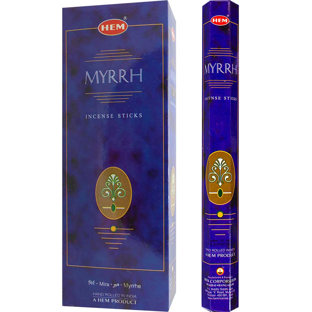 Hem Incense - Hexagonal - Myrrh 20 Gr