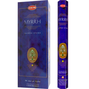 Hem Incense - Hexagonal - Myrrh 20 Gr
