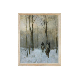 Winter Trail Vintage Art Print