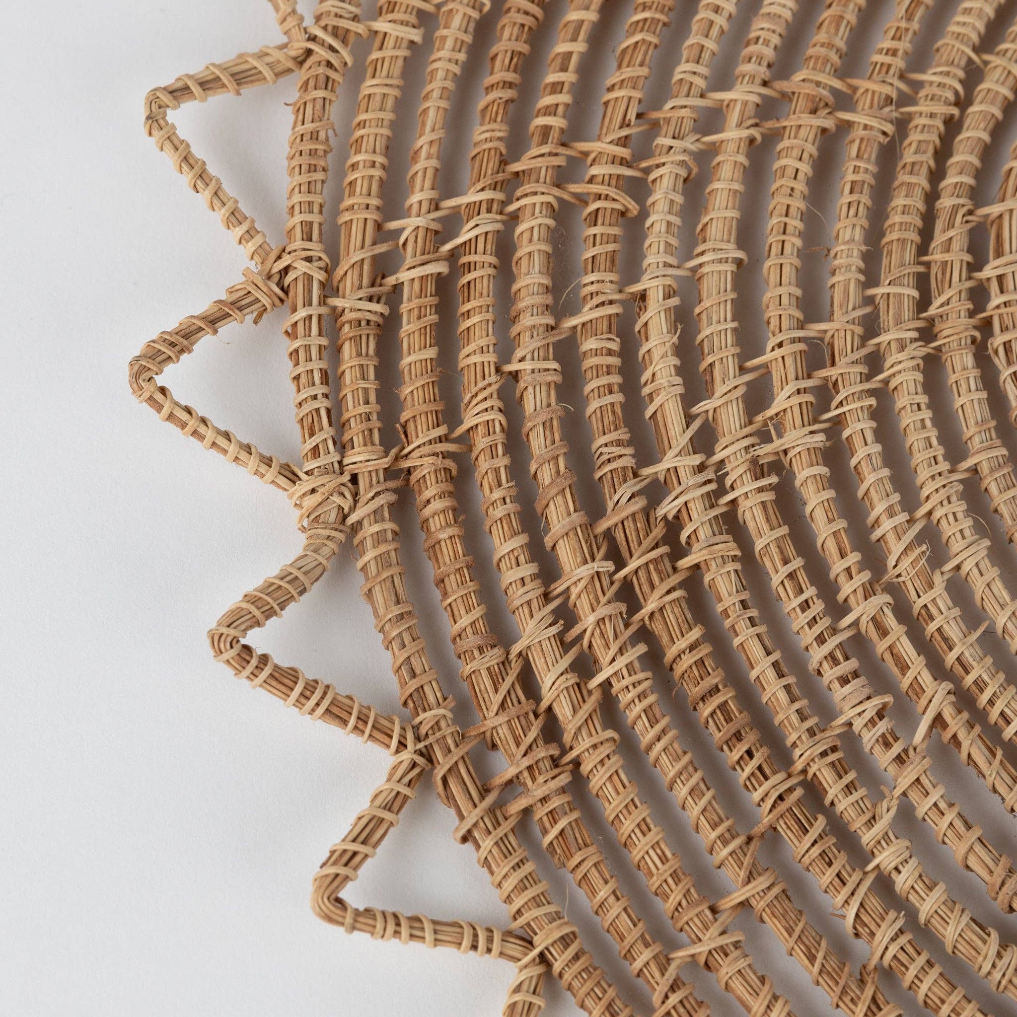 Sarpila Round Handwoven Palm Placemat