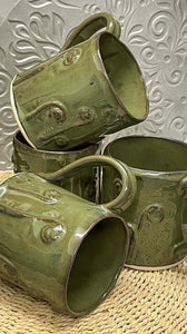 Pottery by Jackie Green Furl Mugs