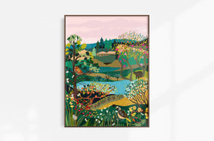 Okanagan Art Print by Anja Jane
