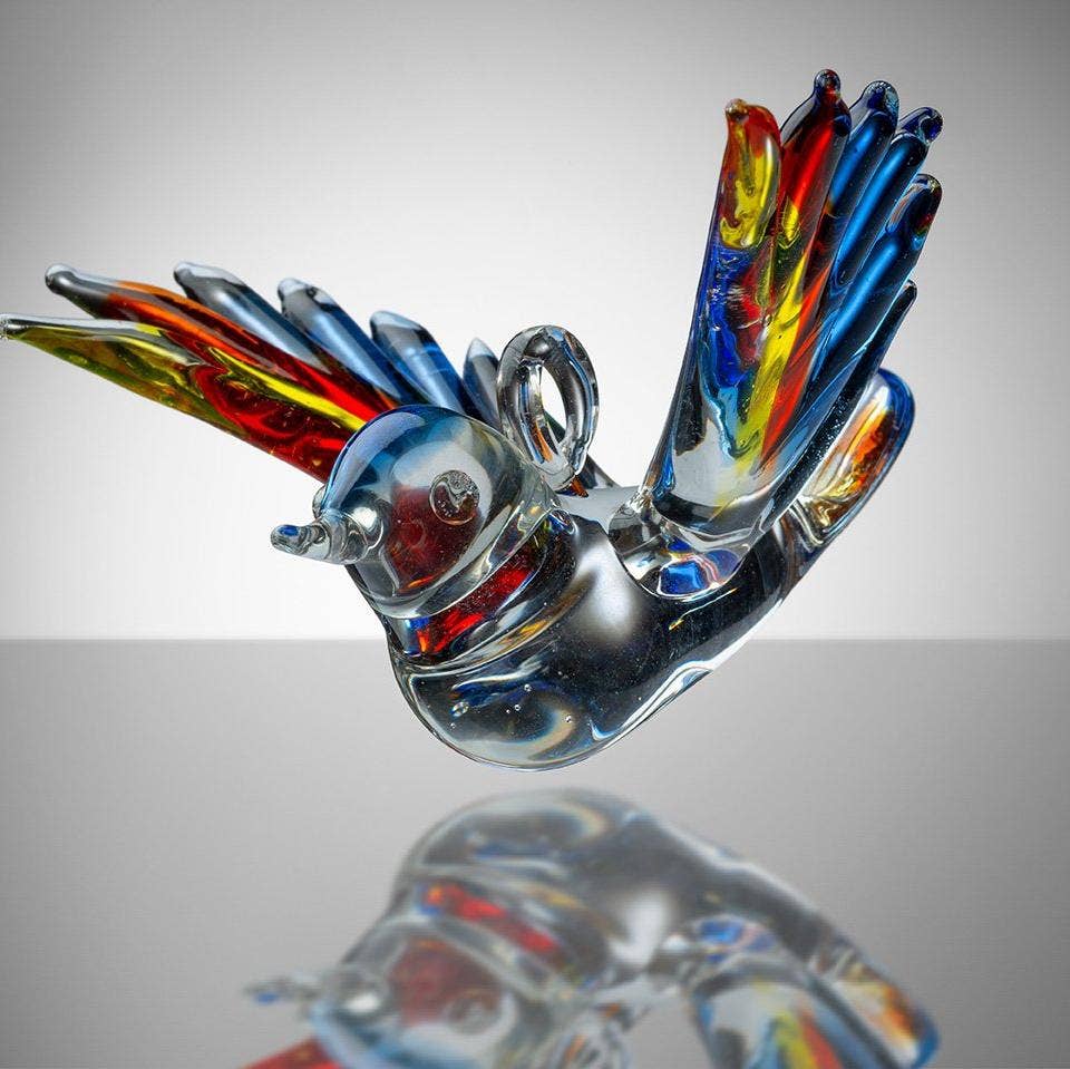 Blown Glass Bird