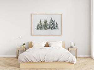 Evergreen Forest Art Print 11 x 14