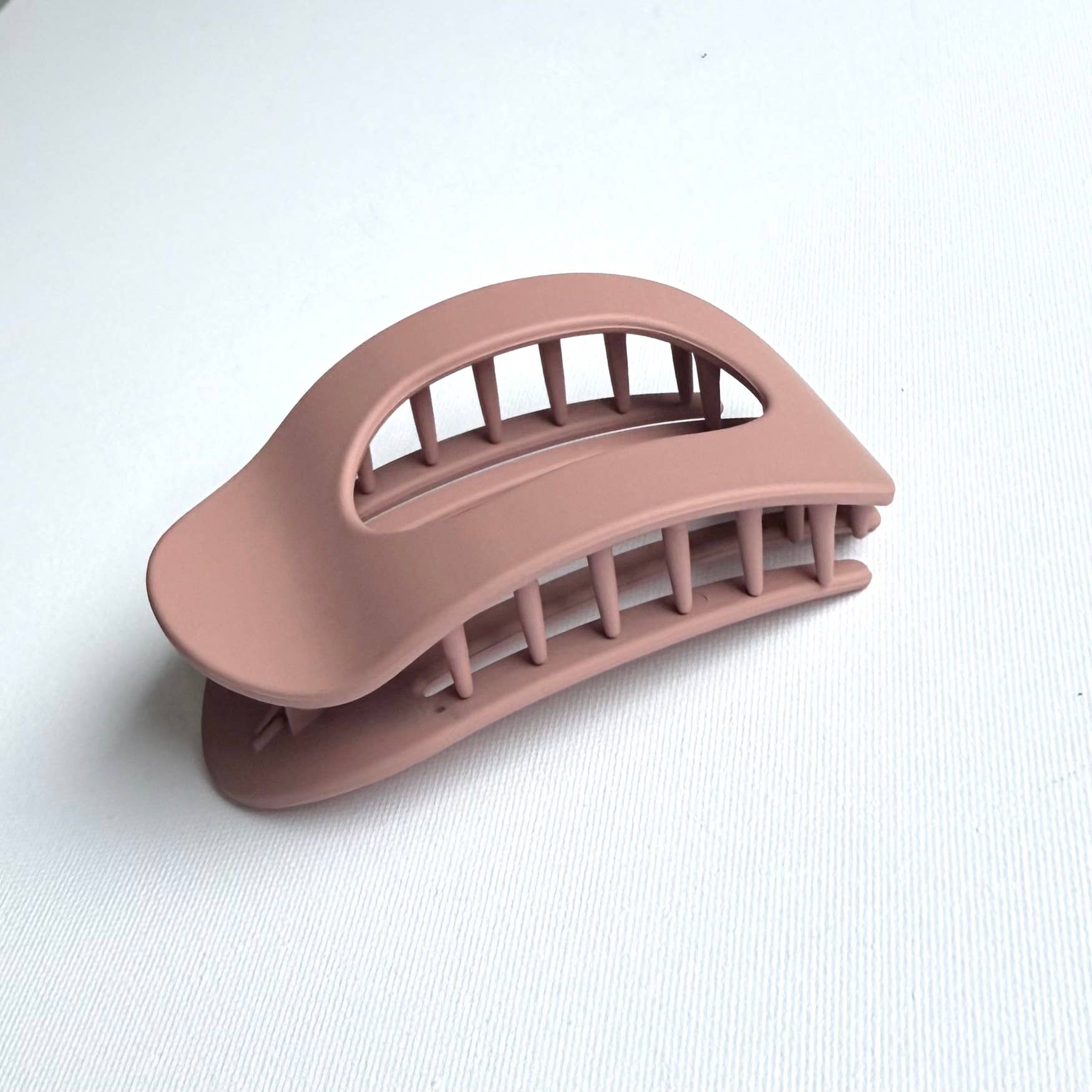 Flat Oval Hair Clip Accessory Dark Dusty Rose Hair Claw