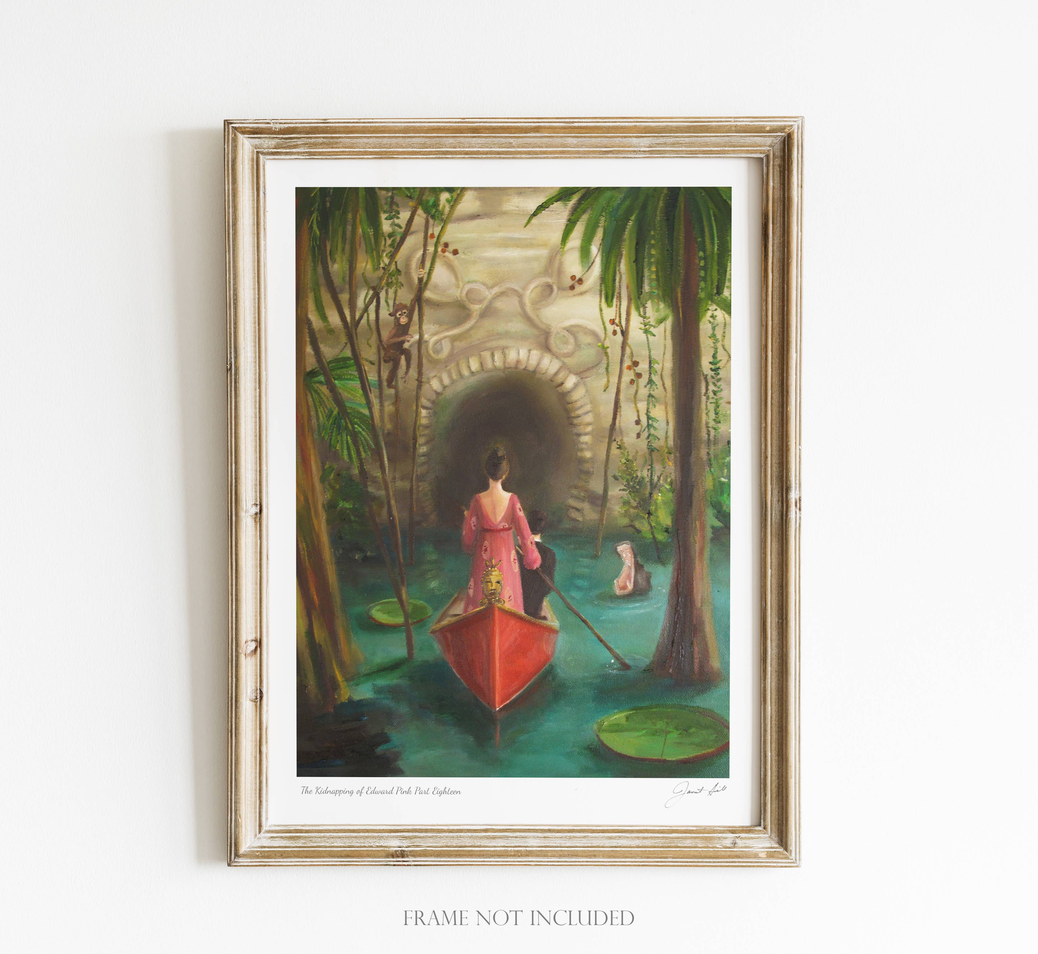 The Kidnapping of Edward Pink. Part 18. 8.5"x11" Art Print by Janet Hill