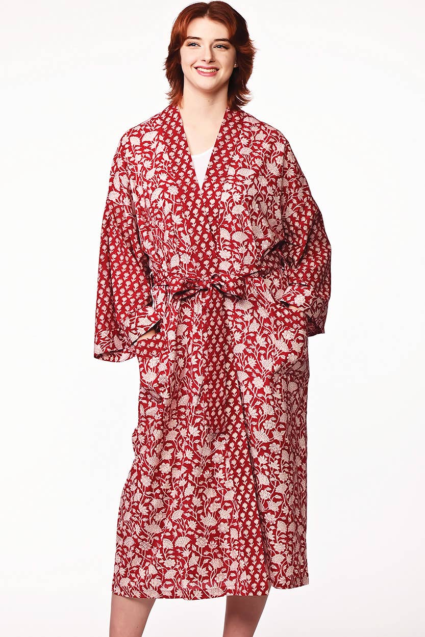 Sangita Block Print Kimono Robes