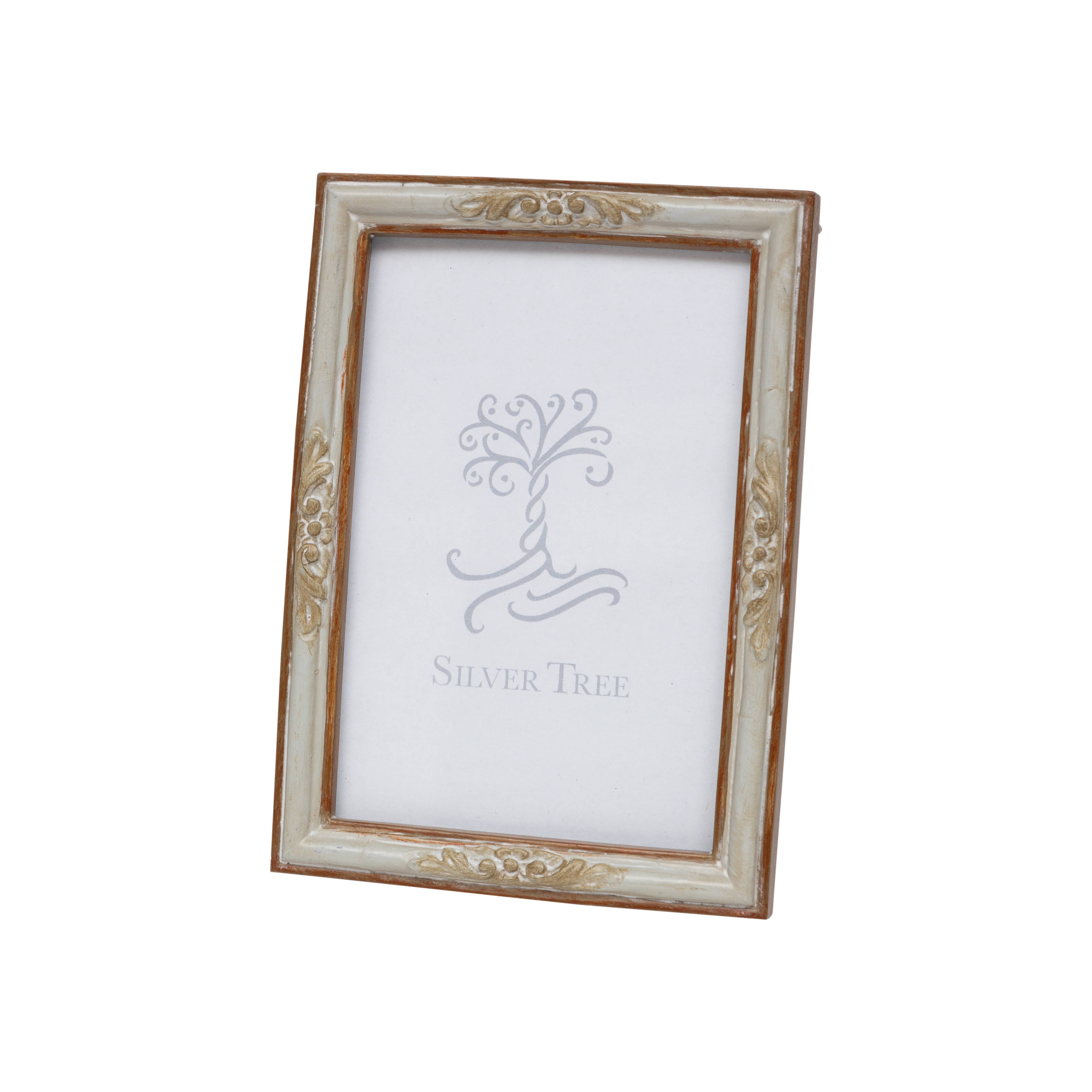 Scroll Frame Taupe Grey 4 x 6