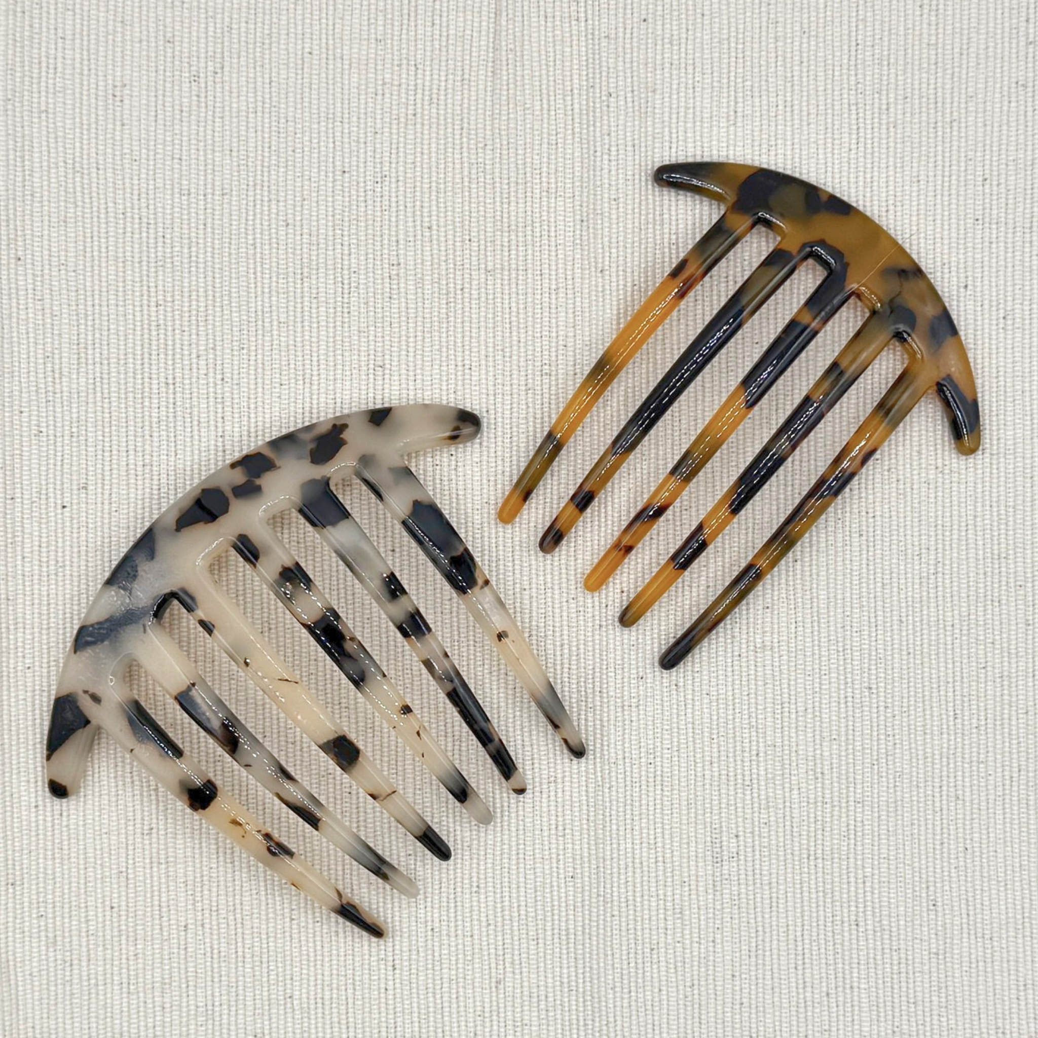 Cellulose Acetate French Side Hair Combs