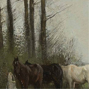 Horses Vintage Art Print