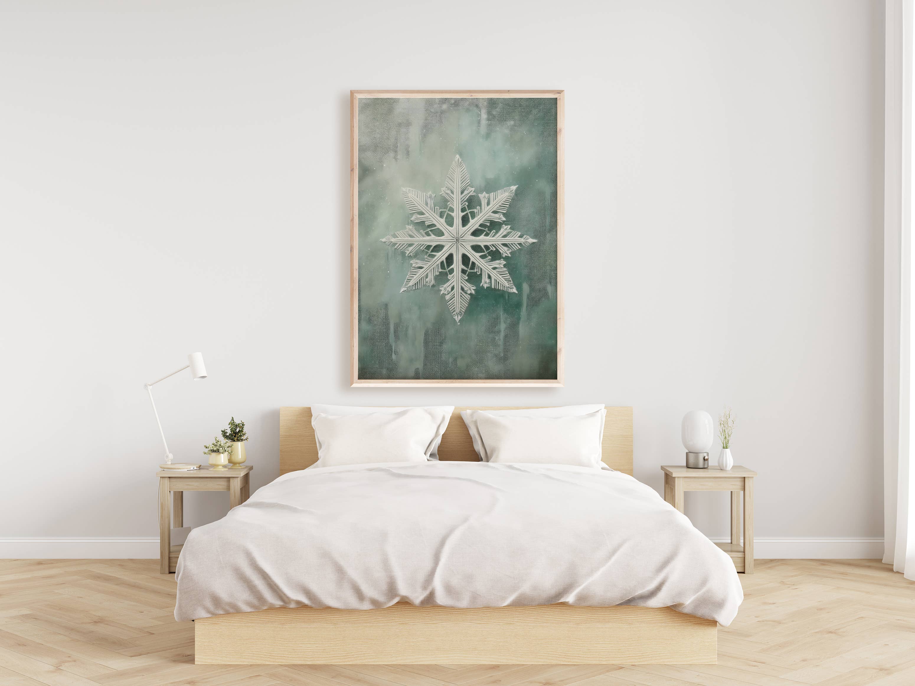 Vintage Snowflake Art Print