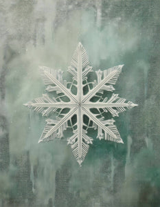 Vintage Snowflake Art Print