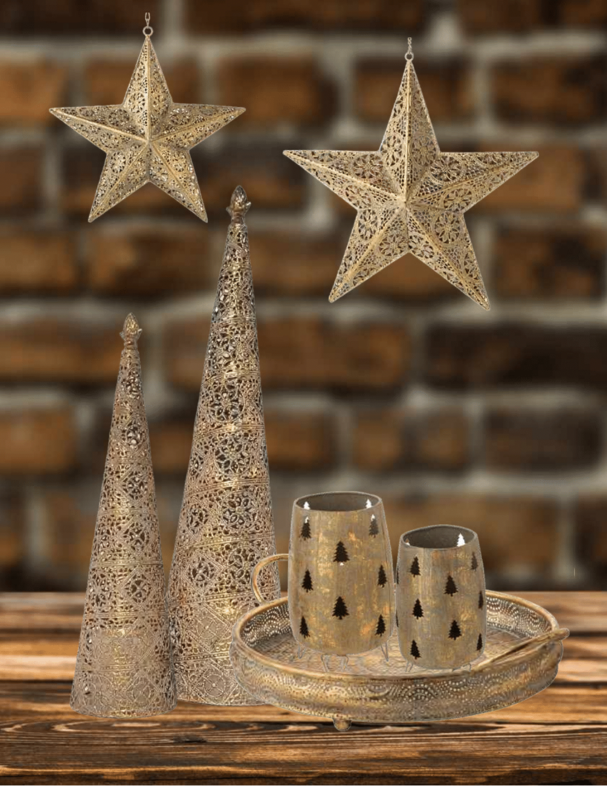 Filigree Gold Tree 24”