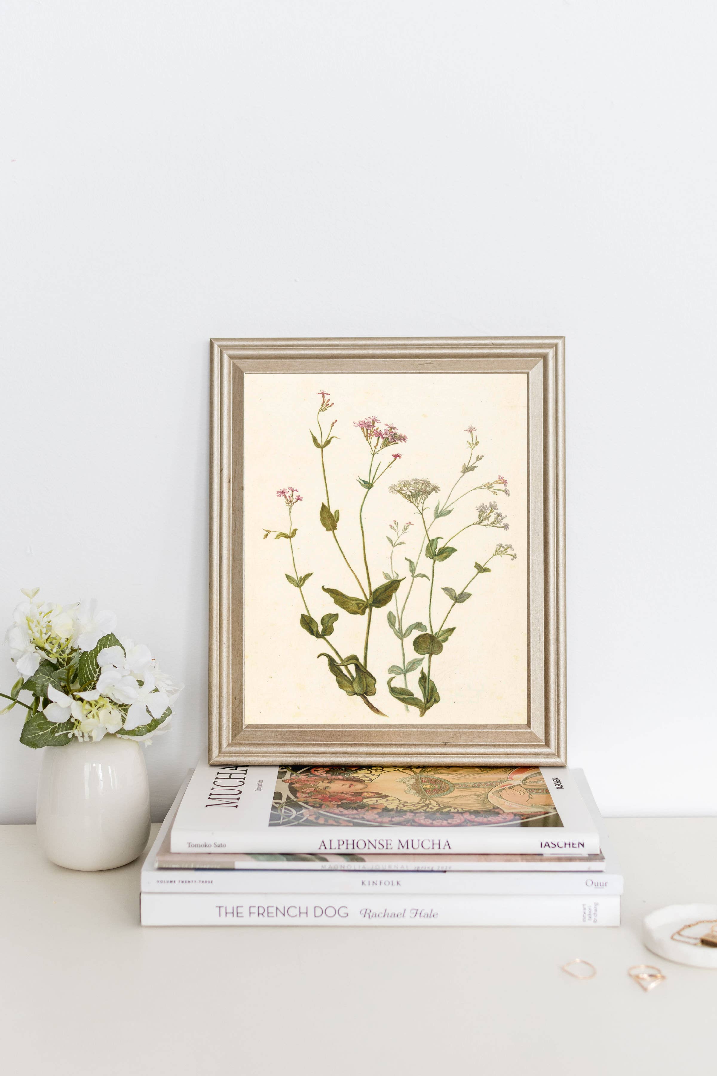 Wildflower Vintage Art 11 x 14