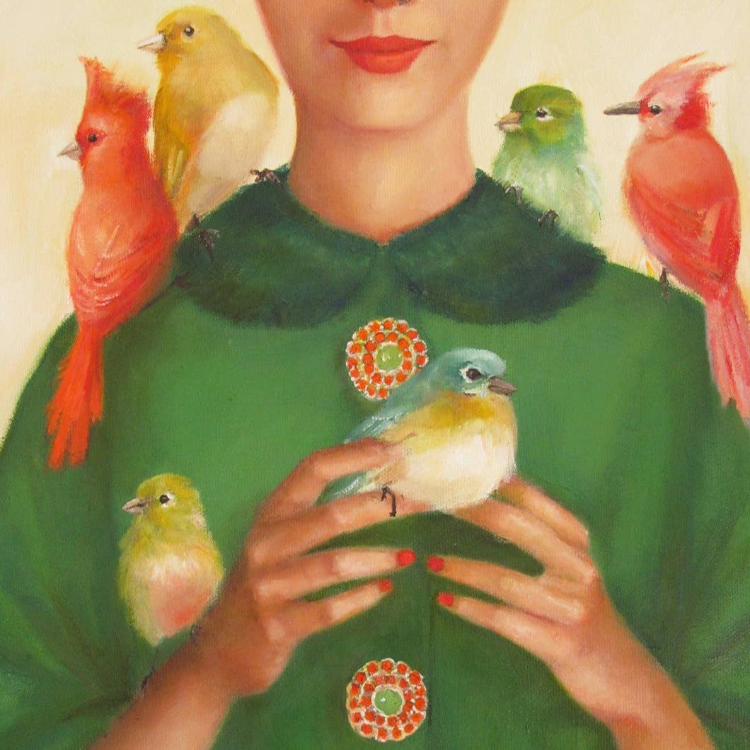 Ladybirds Art Print - 8.5" X 11" by Janet Hill
