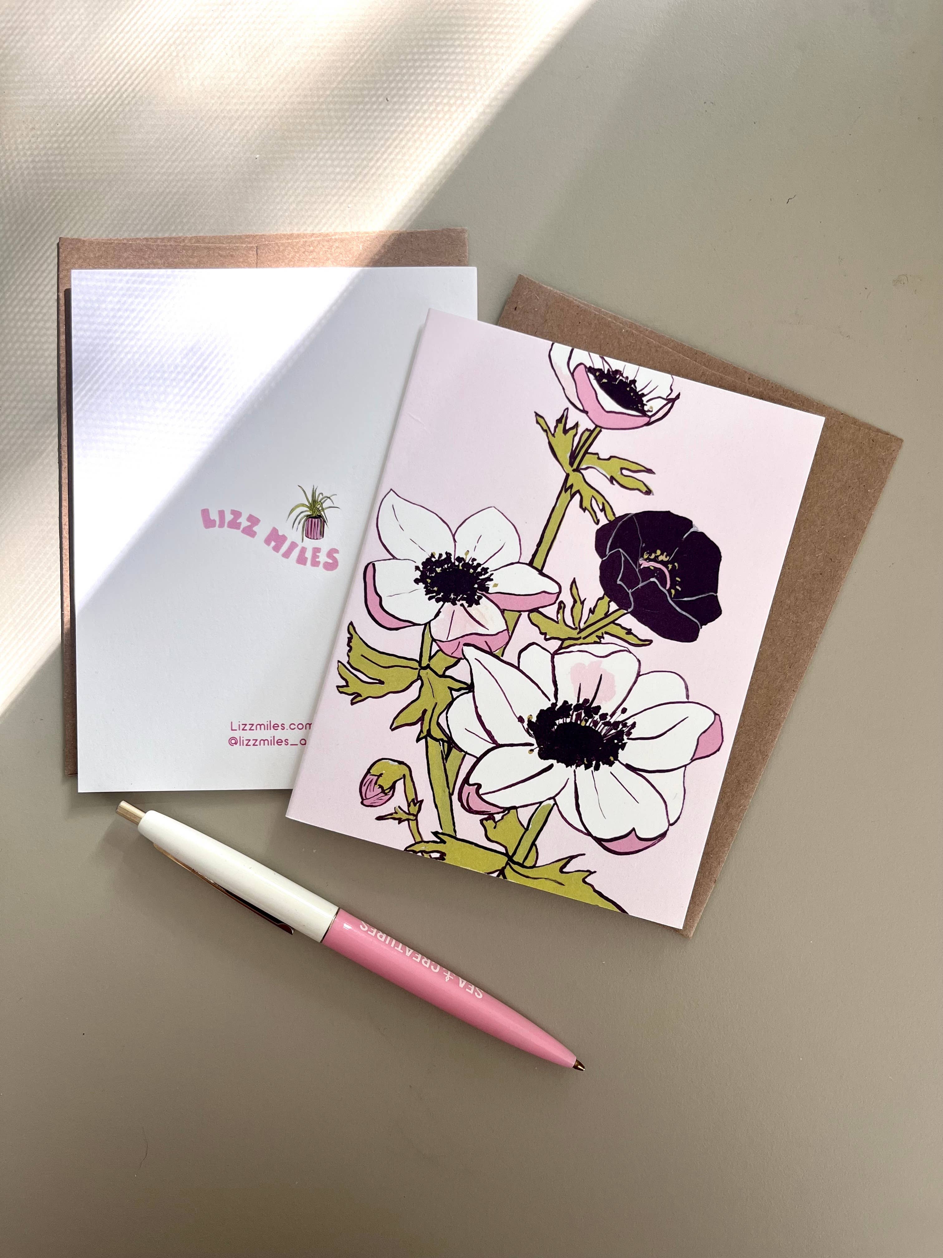 Anemone  Art Card