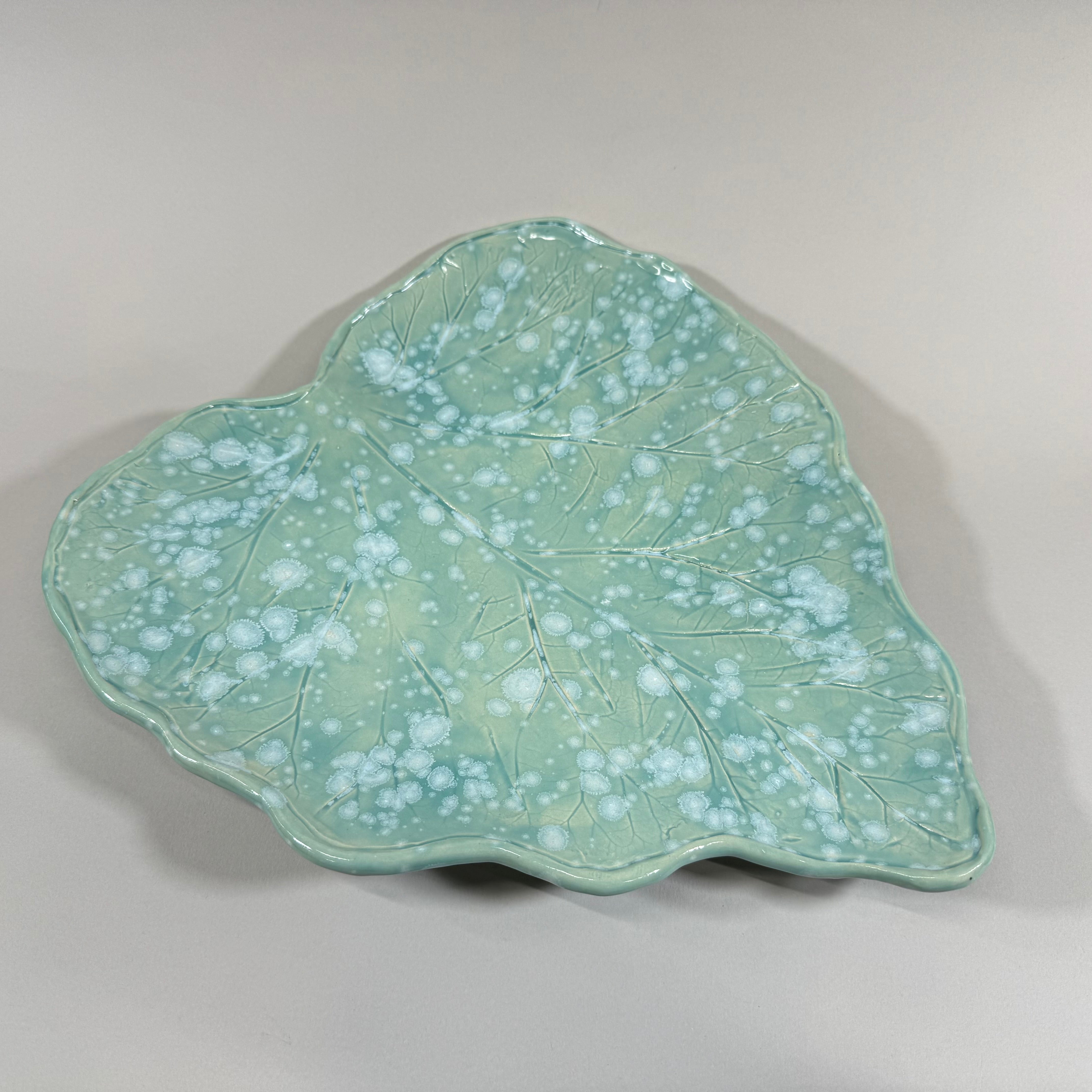 Pottery by Jackie- Rhubarb Plate Lg