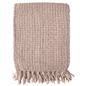 Chenille Basket Weave Throw- Various Colours