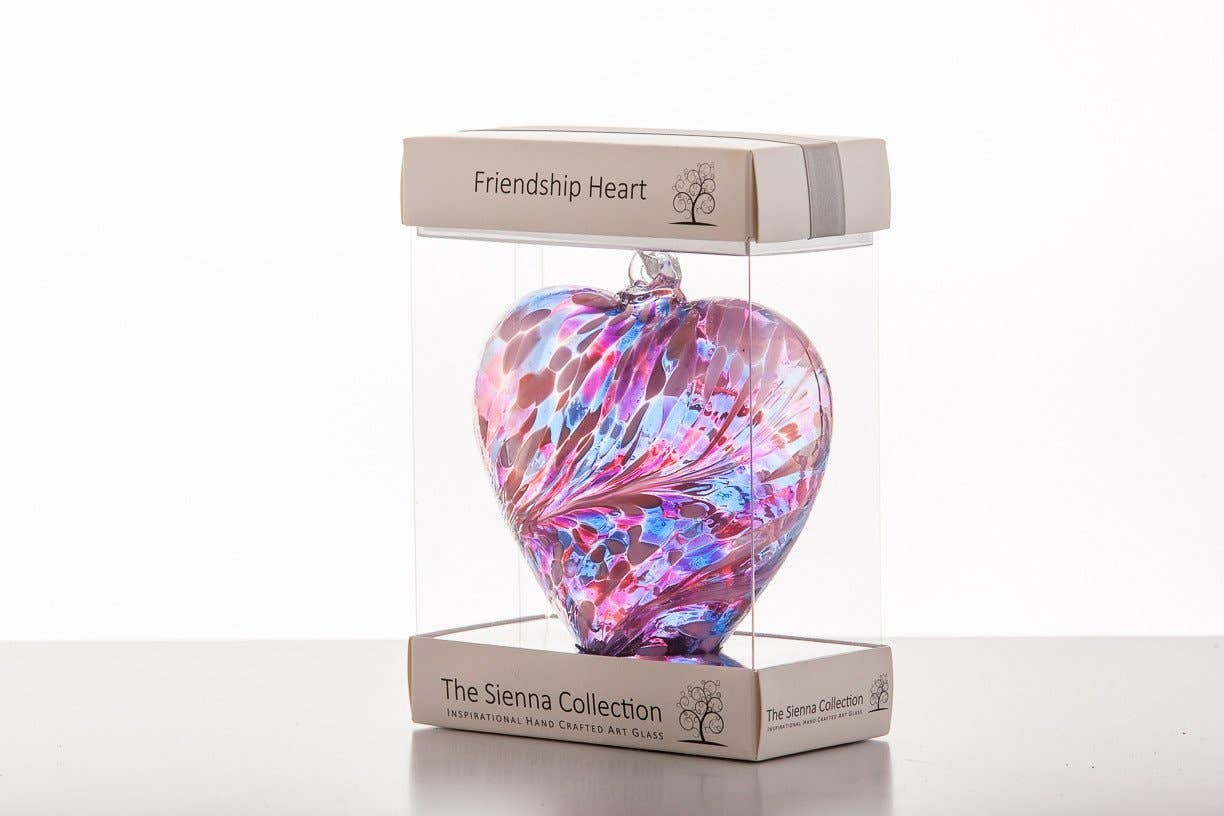 12cm Friendship Heart - Multicoloured Turquoise