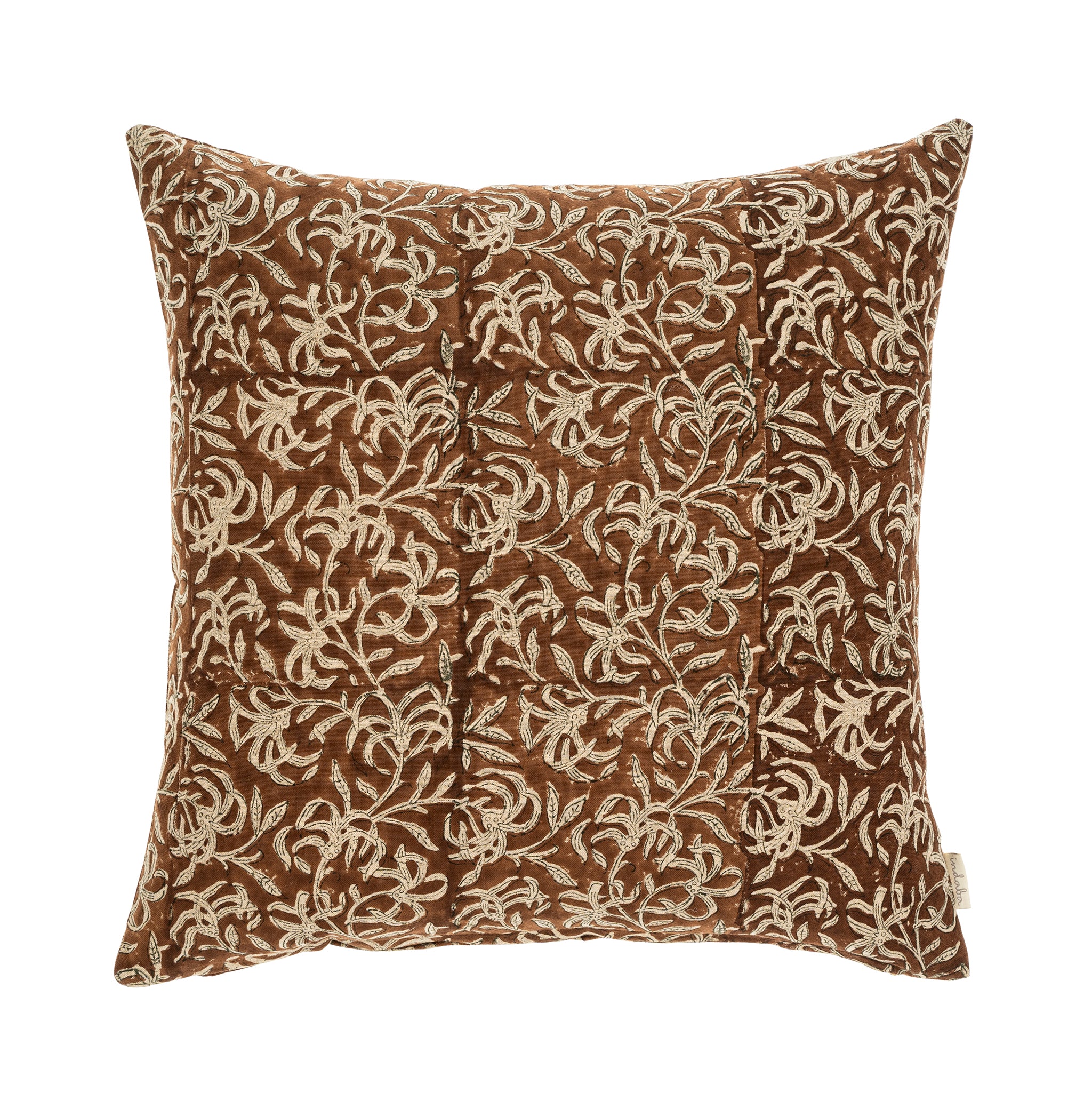 Saffron Block Print Pillow - 20 x 20
