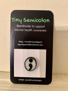 Tiny Pins -Semicolon Pin