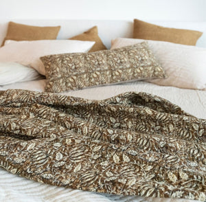 Willow Block Print Throw