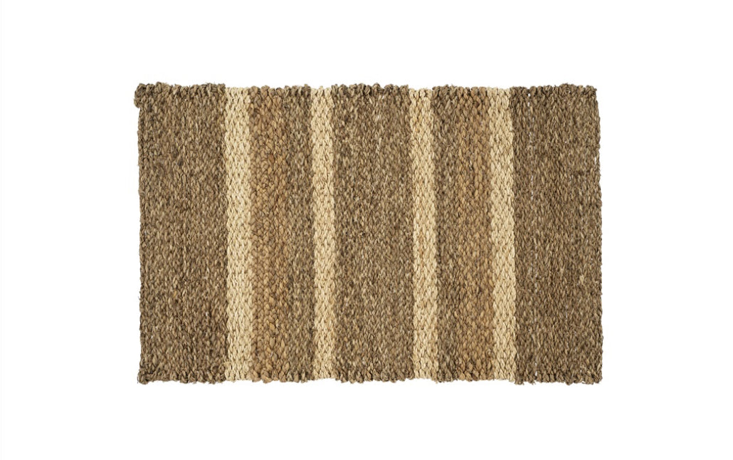 Striped Riviera Woven Mat- 2 x 3