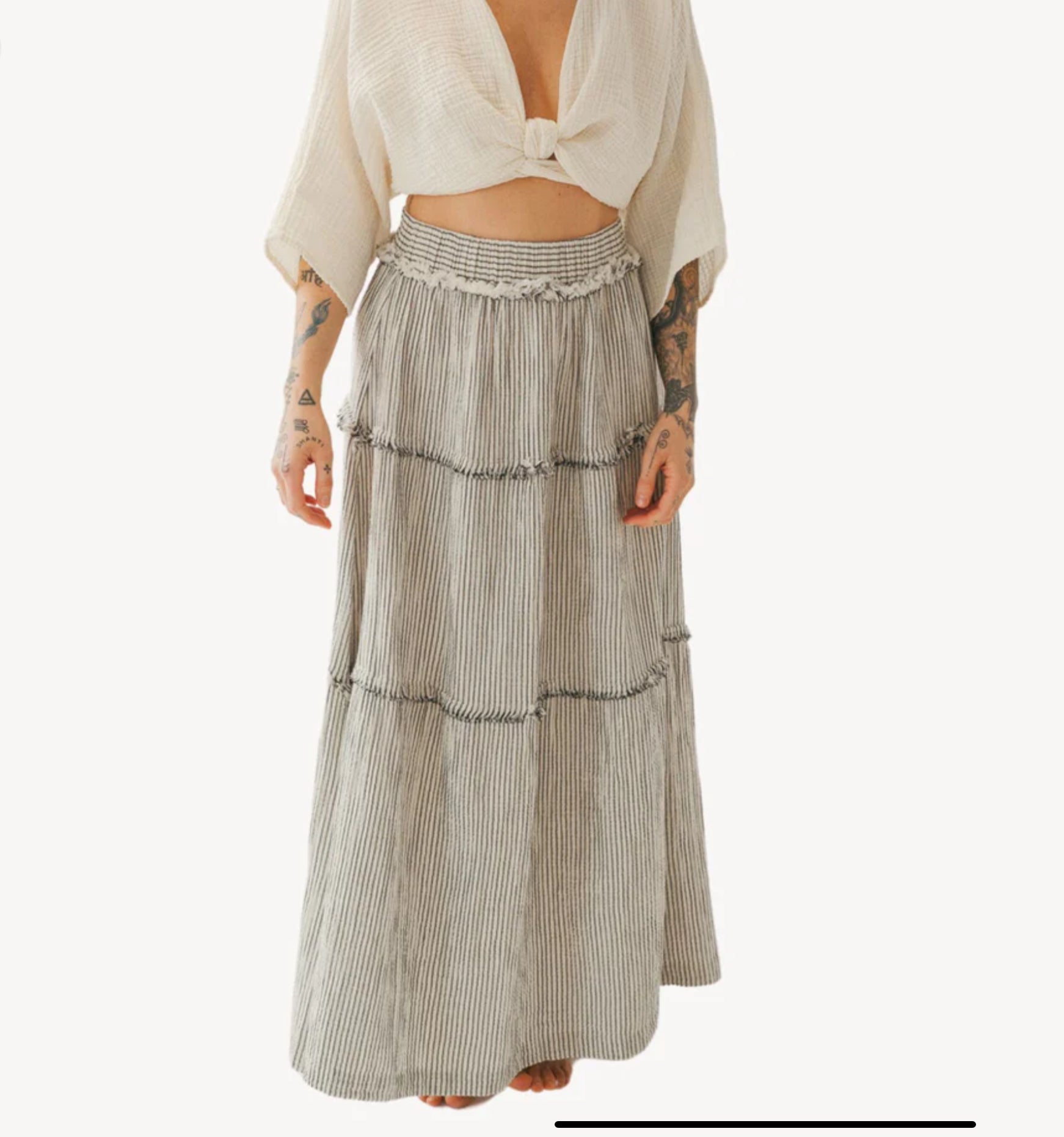 Crinkle Ruffle Skirt