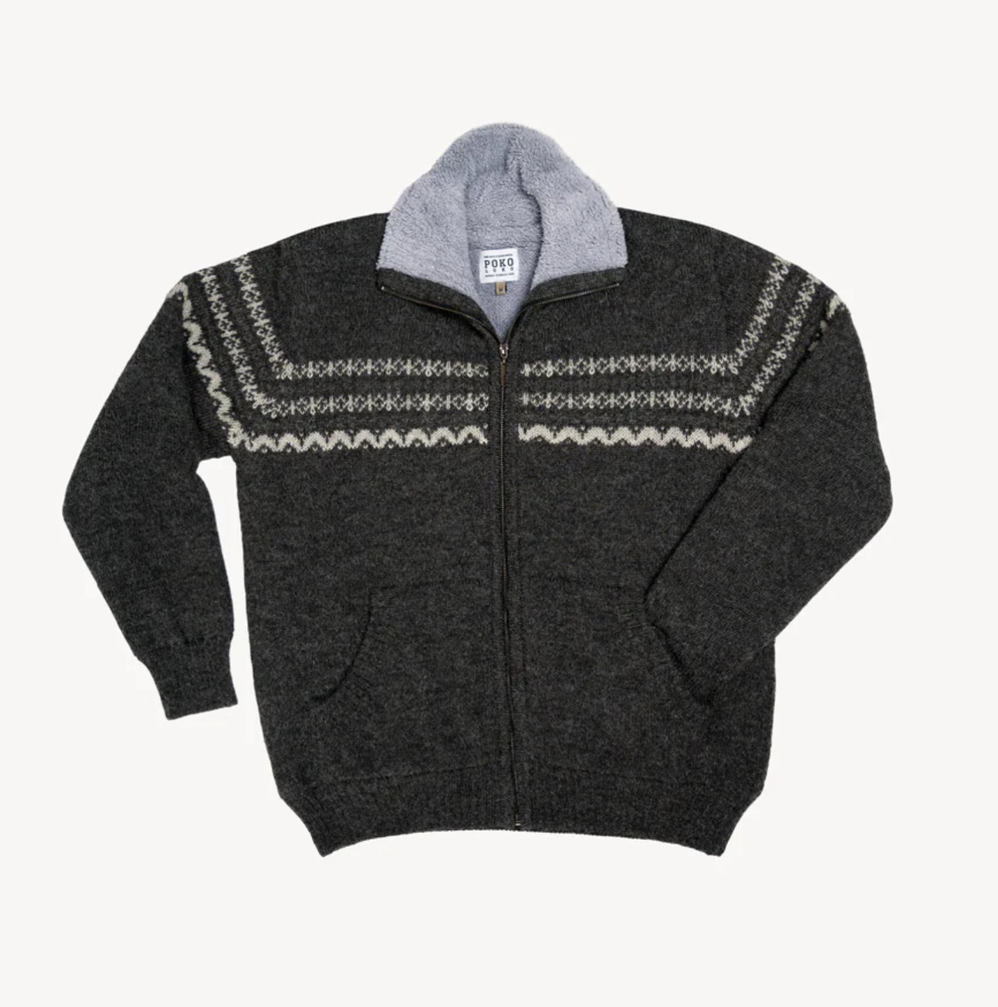 Men’s Fleece Lined Alpaca Sweater XL