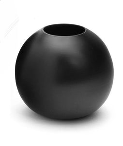 Small Black Round Vase