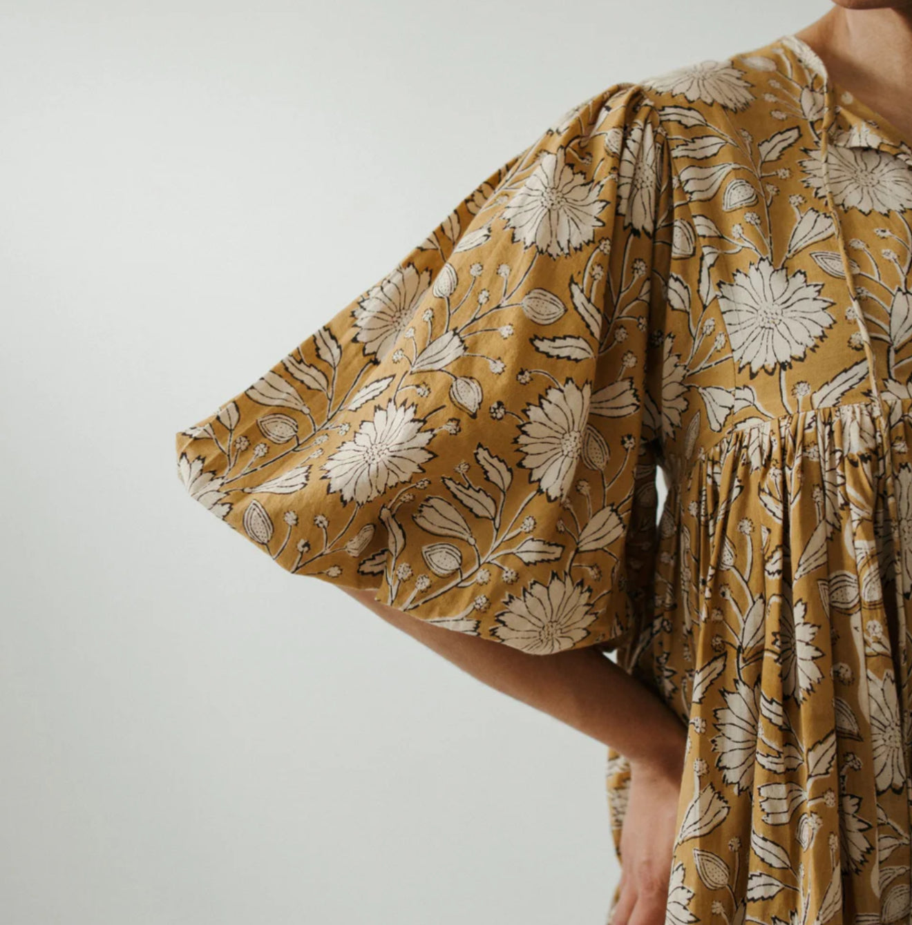 Mira Midi Dress-Gold Sonya