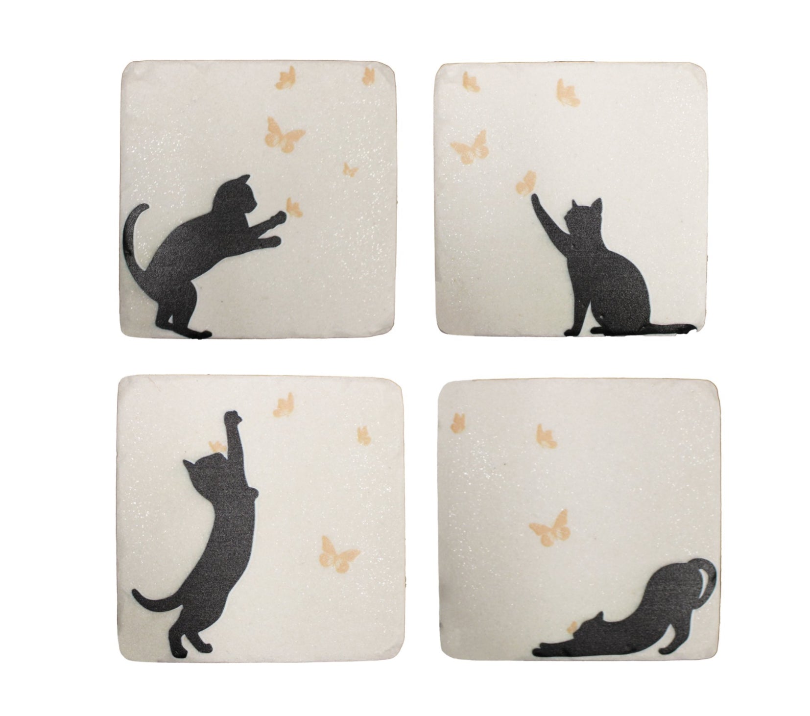 Cat Coasters Set of 4