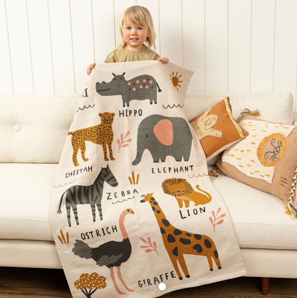 Jungle Safari  Knit Mat- 2.5 x 4