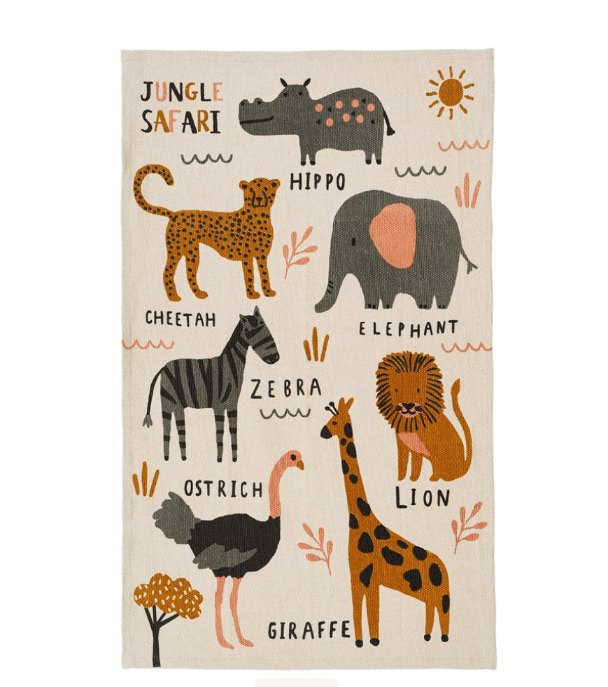 Jungle Safari  Knit Mat- 2.5 x 4