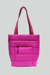 Adelynne Quilted Tote Pink