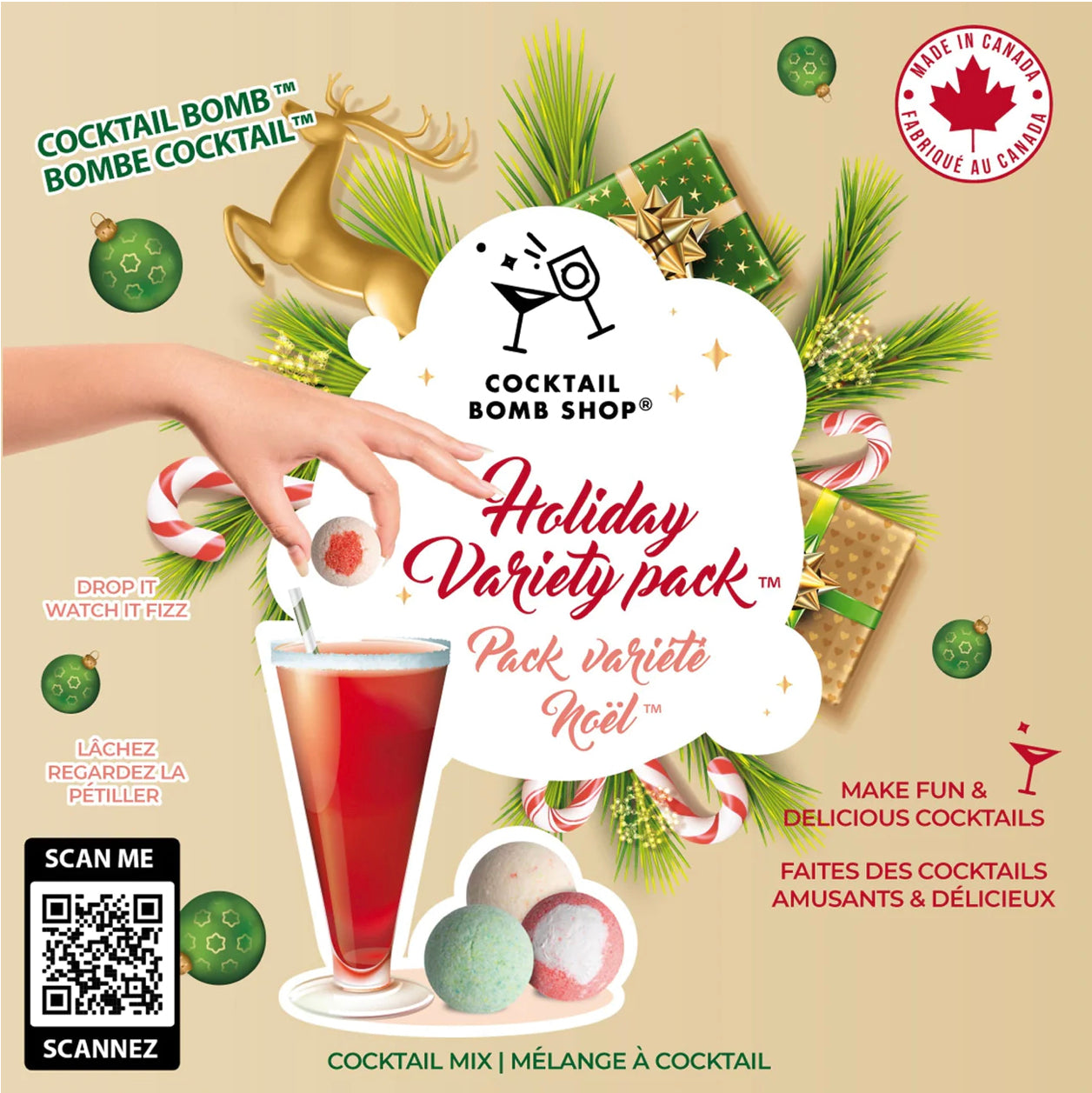 Cocktail Bomb Holiday Variety 6 Pack