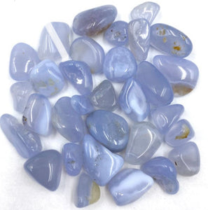 Tumbled Stone- Blue Chalcedony