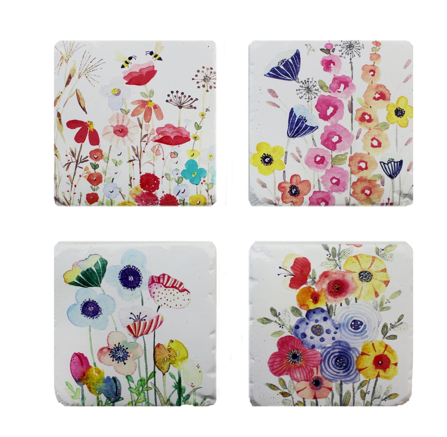 Floral Coasters Set of 4