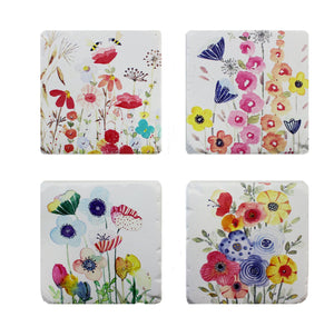 Floral Coasters Set of 4