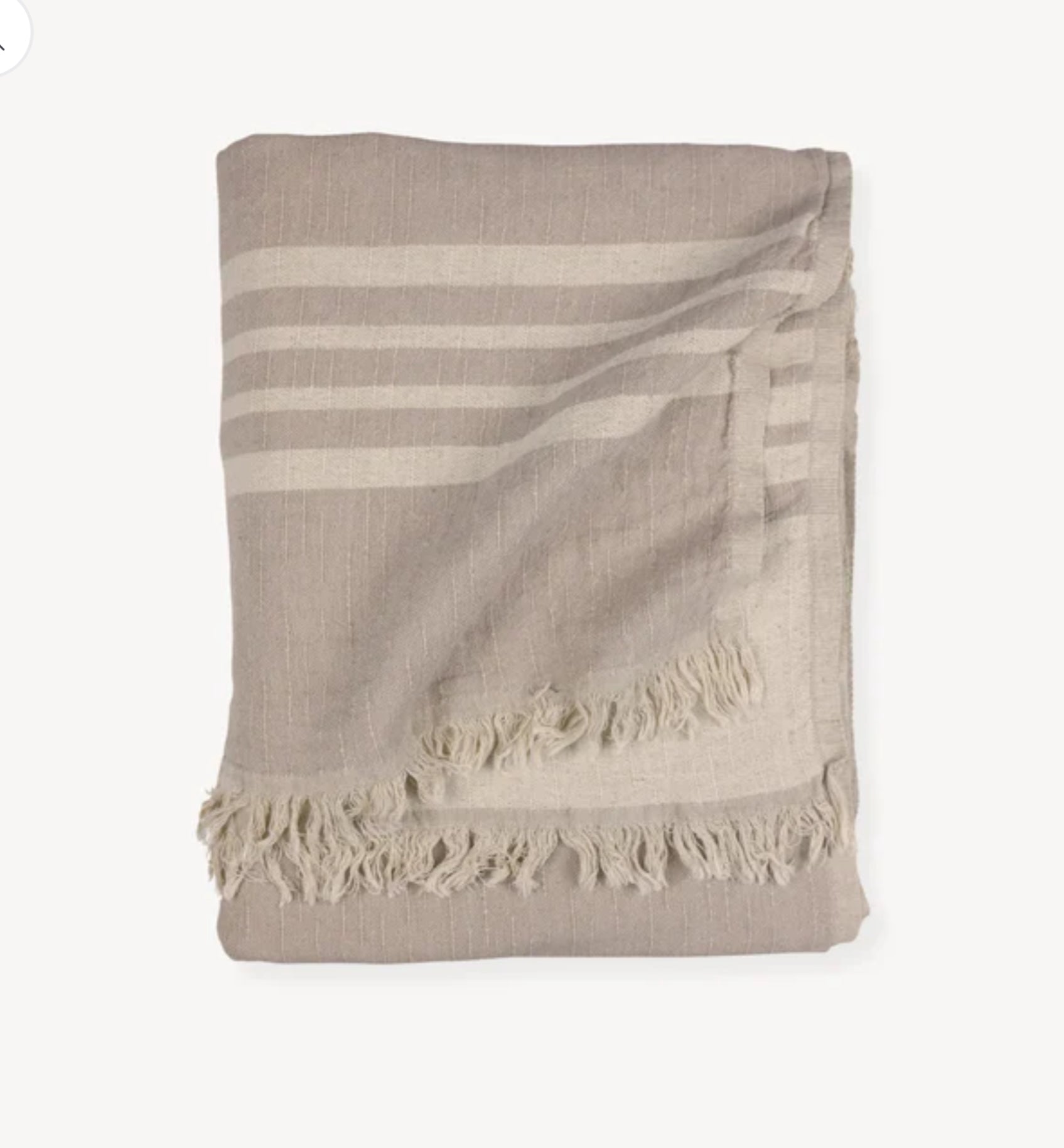 West Coast Linen Throw - Sandstone