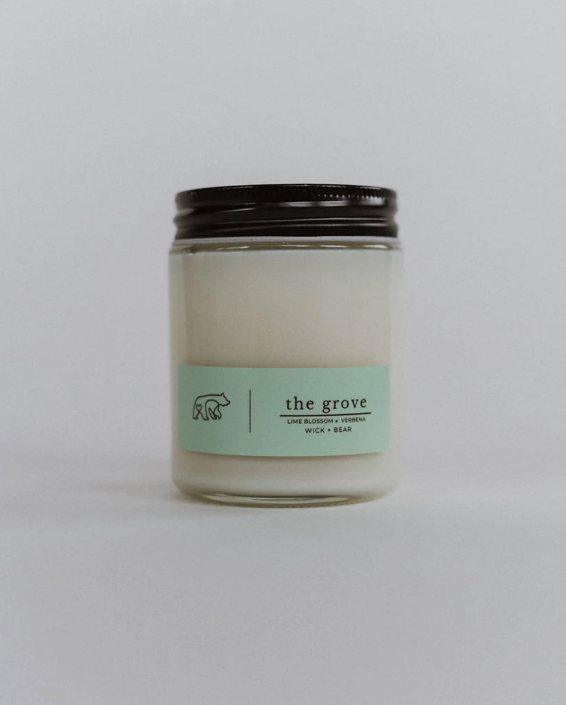 Wick and Bear Candle- The Grove