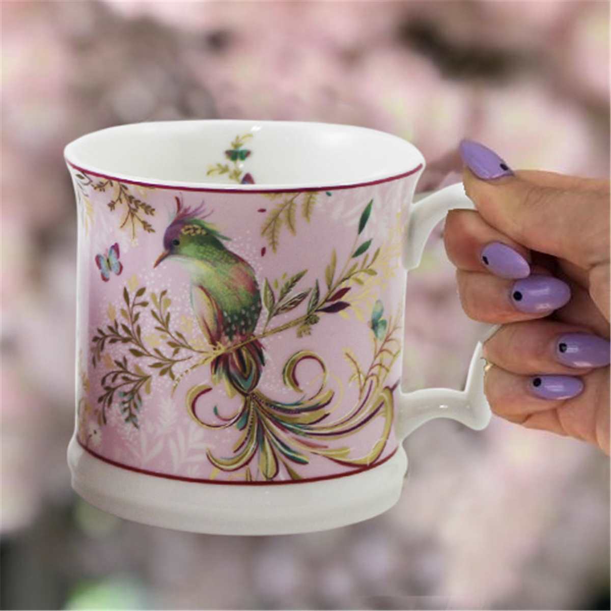 Dragonfly Mug Pink with Gift a box