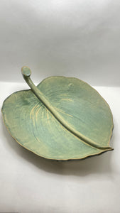 Pottery by Jackie- Leaf Platter