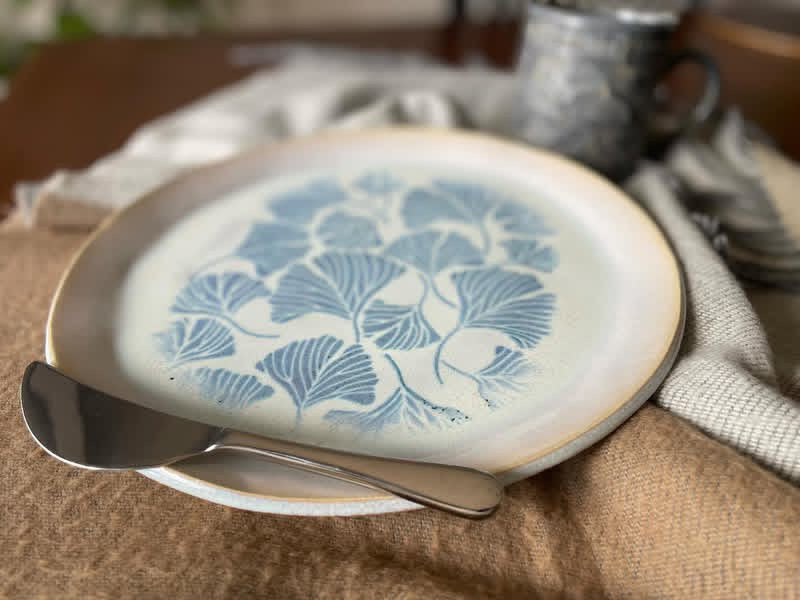 Pottery by Jackie- Gingko Platter