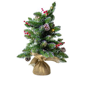 Prelit 2’ Tree with Burlap Base