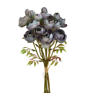 Mini French Ranunculus Bundle X 5 - French Blue