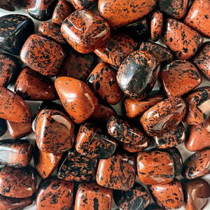 Tumbled Stone- Mahogany Obsidian
