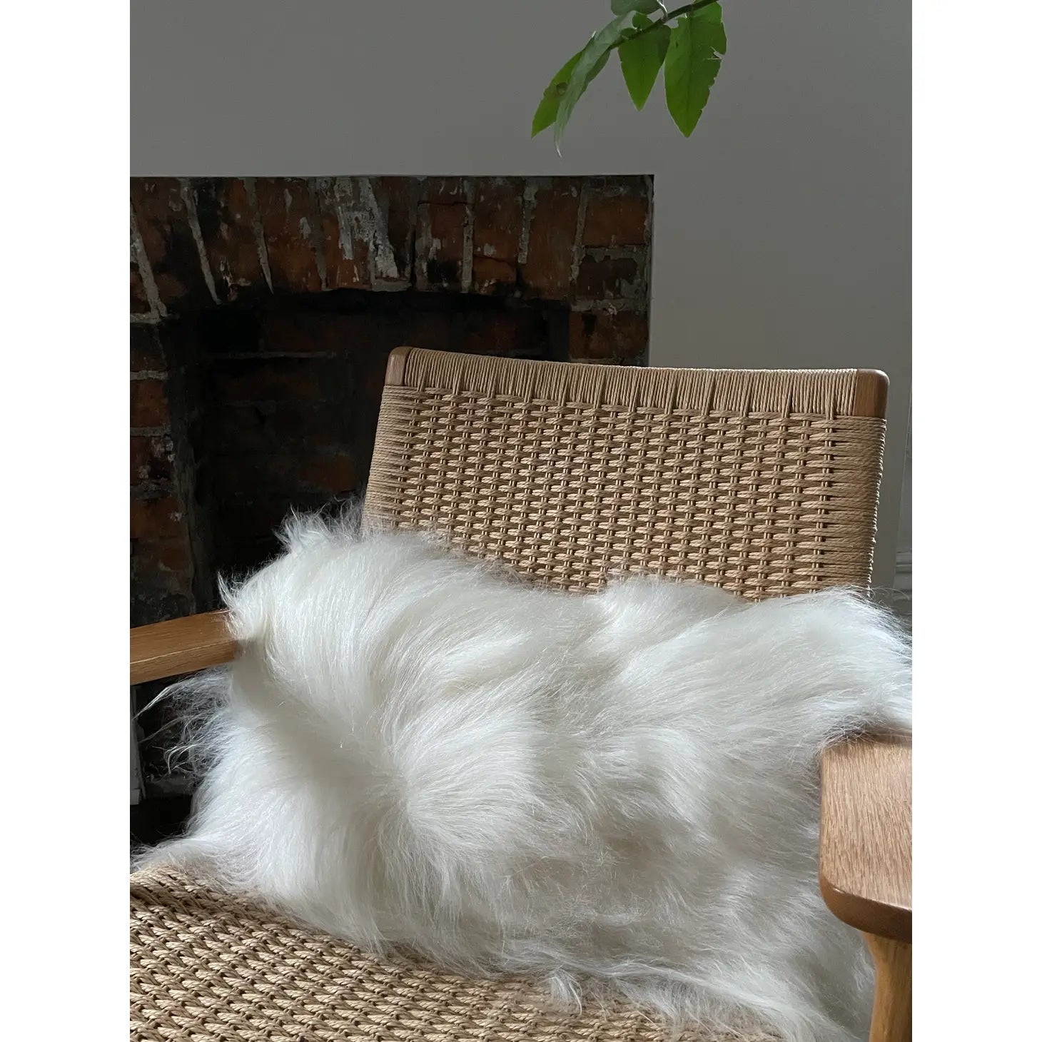 Icelandic Sheepskin  Pillow- White